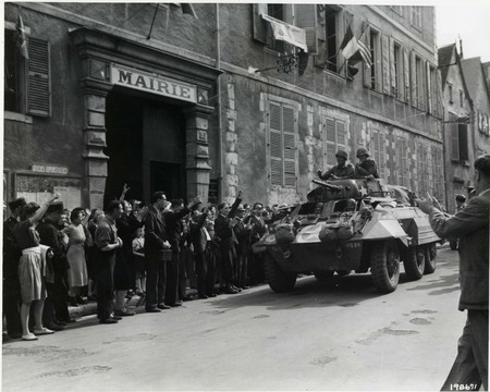 L'entrée de la 7ème division armée, le 16 août 1944.